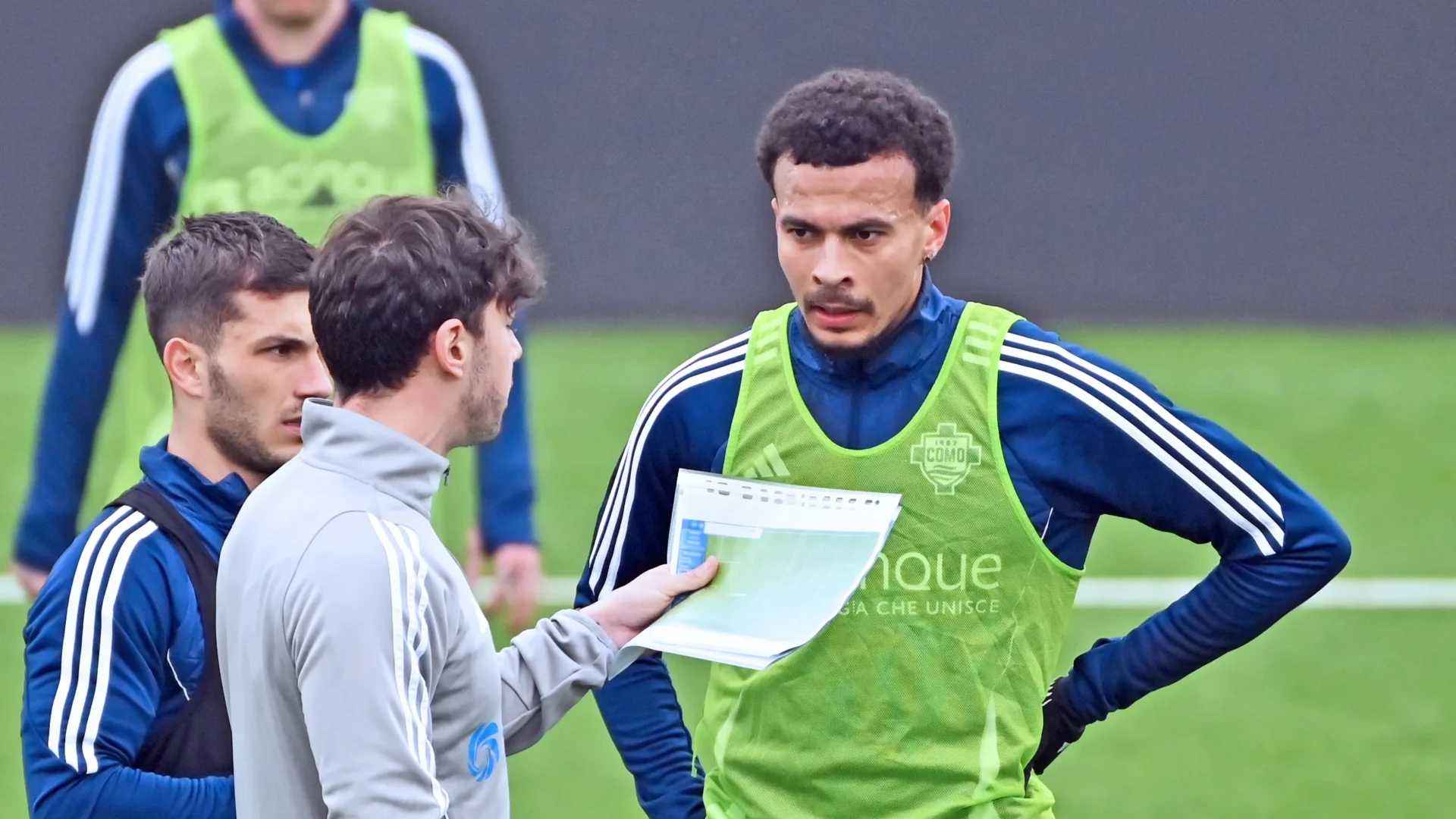 Delle Alli in allenamento con il Como
