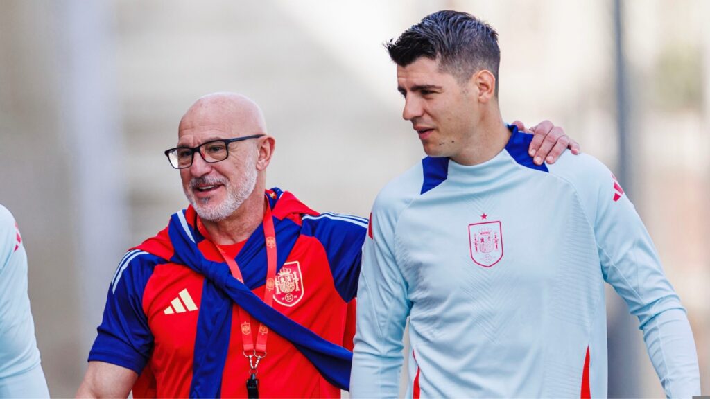 De La Fuente e Alvaro Morata
